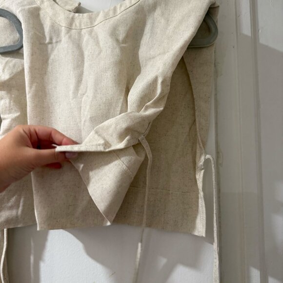 🌾 URBANCORE Linen Blend Two-Piece Set – Natural Beige – Size M 🌾 - Picture 4 of 9